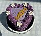 Purple heart cake